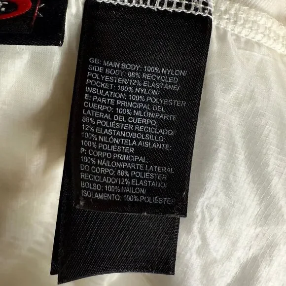 The North Face Primaloft Flight Series Jacket Women XL White Thumb Hole Full Zip - Picture 13 of 15